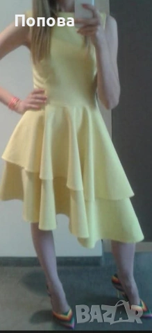 Дамска жълта рокля Mohito, снимка 2 - Рокли - 54205589