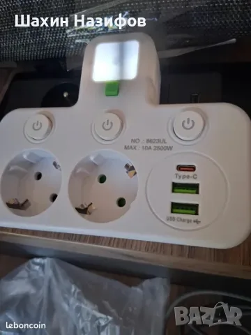 Многофункционална стенопис с индивидуални прекъсвачи, USB и осветителни тела, снимка 2 - Други стоки за дома - 55395110