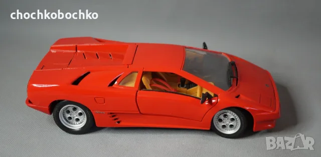 Maisto LAMBORGHINI DIABLO Метален модел спортна кола 1/18, снимка 4 - Колекции - 55688811