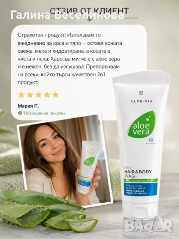 Шампоан за коса и тяло, снимка 2 - Козметика за тяло - 54273795
