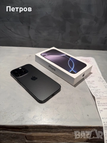 Iphone 16 Pro Black Titanium + гаранция, снимка 4 - Apple iPhone - 54381876