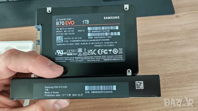 Продавам SSD Samsung 870 EVO 1TB, снимка 4 - Твърди дискове - 55469743