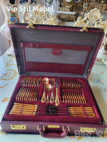 Прибори за хранене Солинген с 24К позлата 