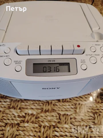 Радиокасетофон Sony CFD-S70, снимка 8 - Радиокасетофони, транзистори - 50152694