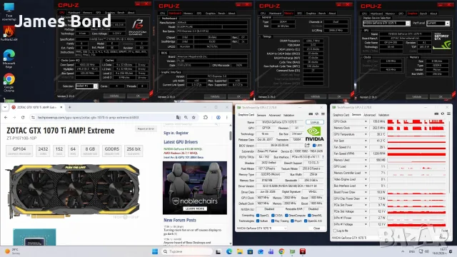 Геймърски Компютър / i7 6700 / 16GB RAM / GTX 1070ti / SSD / Win 11 , снимка 12 - Геймърски - 55682655