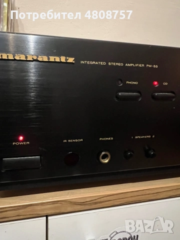 Усилвател Marantz PM-53 – Аудиофилски звук и отлично състояние, снимка 2 - Ресийвъри, усилватели, смесителни пултове - 54391052