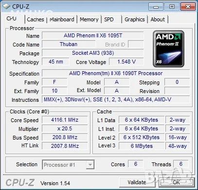 два процесора AMD Phenom II X4 965 и Phenom II X6 1090T , снимка 5 - Процесори - 55603194