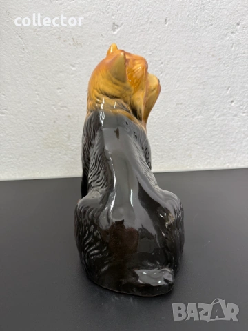 Голяма порцеланова фигура на Йорки. №8165, снимка 4 - Антикварни и старинни предмети - 54563352