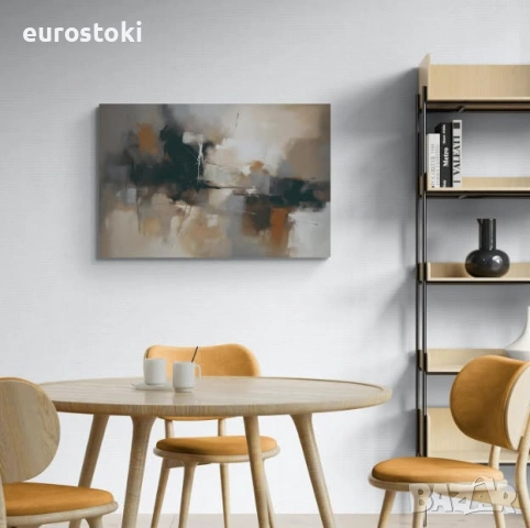 Абстракна картина 90 x 60 см, печат върху платно, голяма декоративна картина на платно, снимка 6 - Картини - 54977948