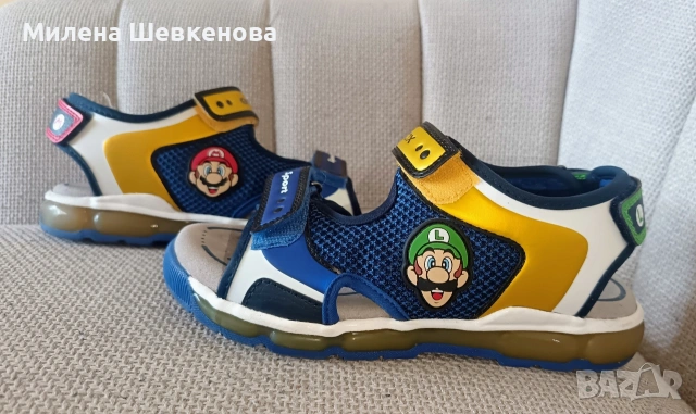 Светещи детски сандали GEOX Super Mario