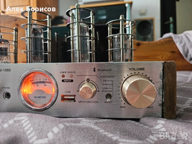 Лампов усилвател с Bluetooth, снимка 3 - Ресийвъри, усилватели, смесителни пултове - 55102561