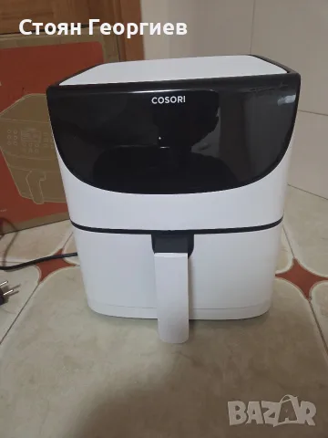 Чисто нов AIRFRYER Cosori Premium Air Fryer (модел CP158-AF) в бял цвят, с капацитет 5.5 литра 1700, снимка 2 - Фритюрници - 55424754