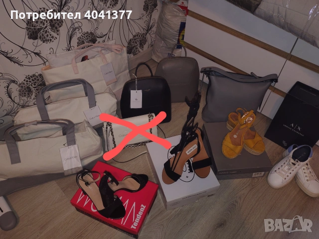 Оригинални Calvin Klein Emporio Armani David Jones Steve Madden Marco Tozzi чанти, раници, обувки