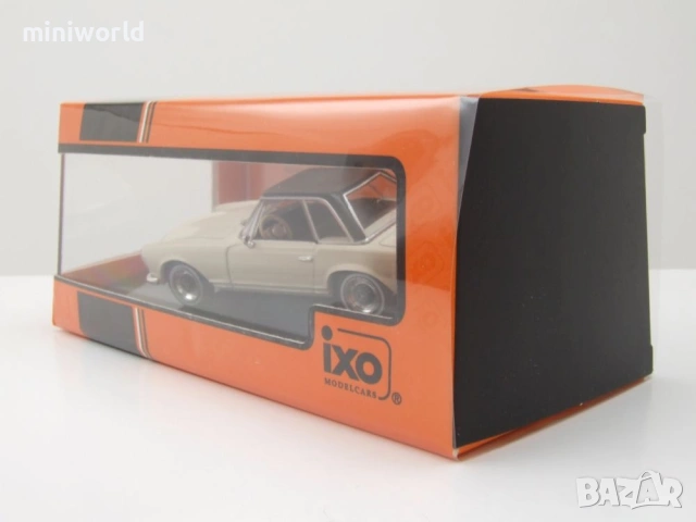 Mercedes 230 SL W113 Pagode Hardtop 1964 - мащаб 1:43 на IXO моделът е нов в PVC дисплей-кейс, снимка 9 - Колекции - 54503956