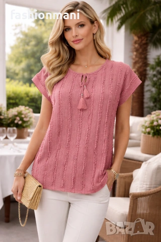 ЕЛЕГАНТНИ БЛУЗИ 4 цвята - код 1240, снимка 3 - Туники - 40354863