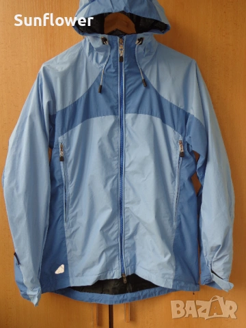 Дамско синьо яке с качулка Haglofs Windstopper, размер UK14 EU40 - L  