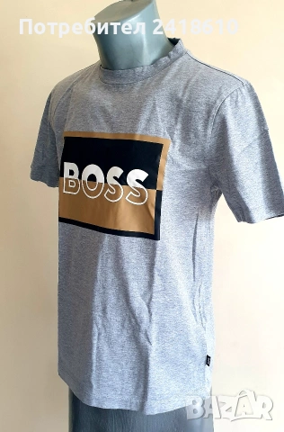 Hugo Boss Tessler 185  Mercerised  Cotton Slim Fit  Mens Size S ОРИГИНАЛ Мъжка Тениска!, снимка 10 - Тениски - 54398959