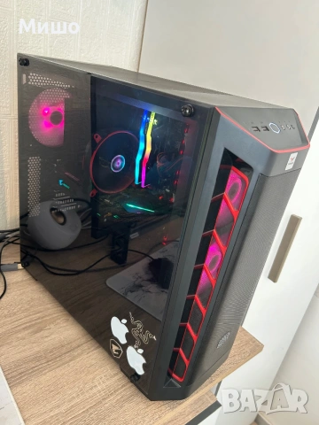 Геймърски компютър AMD Ryzen 7 ssd256gb/16ram GTX 1660Ti със геймърска клавиатура и мишка