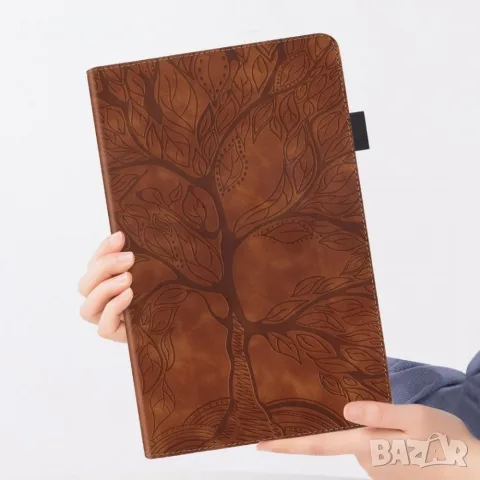 За Honor MagicPad 4 / MagicPad 3 Pro 12.3" 2026 Life Tree Series Кожен Калъф Тефтер със Стойка и Скр, снимка 9 - Калъфи, кейсове - 55524438