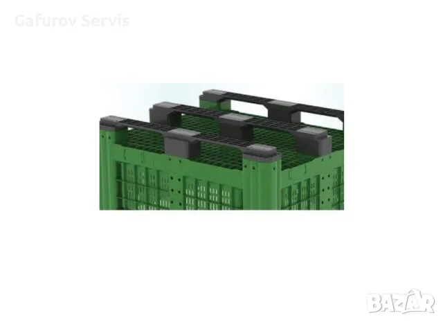 Пластмасов бокс палет Big Box PG 580B – 450 л, 1200 × 1000 мм, снимка 3 - Друго - 55516419
