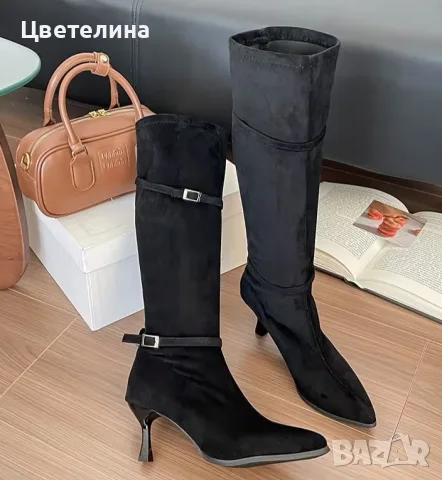 Дамски ботуши на ток - 38 номер