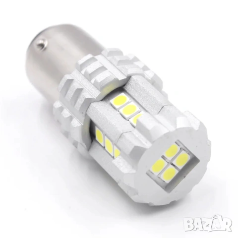 LED крушки за дневни светлини DRL 1156 P21W 1157 7440 7443 – Супер ярка бяла светлина, снимка 2 - Аксесоари и консумативи - 54582452