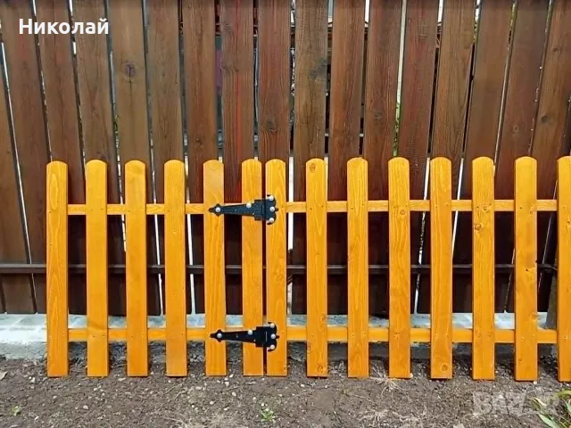 Декоративна дървена ограда за двор градина заведение детска площадка , дървени огради оградки, снимка 4 - Огради и мрежи - 49863619