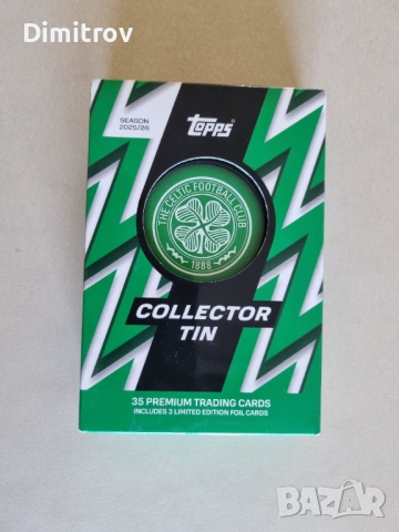 Topps Celtic's collectors tin - колекционерска кутия