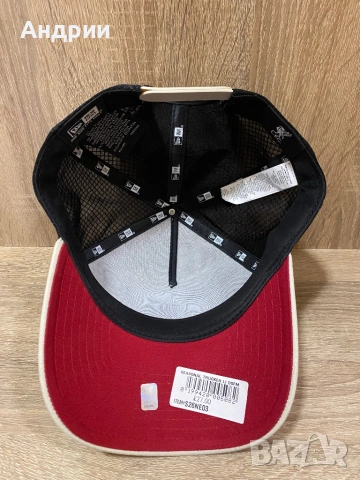  Liverpool FC New Era 9FORTY A-Frame Trucker Cap – Light Beige, снимка 6 - Шапки - 54554627