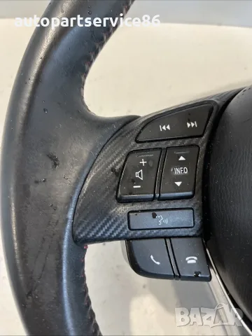 Мултифункционален волан с клаксон (шофьорска страна) за Mazda 3 2.2D (2015) BHP2150508, снимка 3 - Части - 55568323