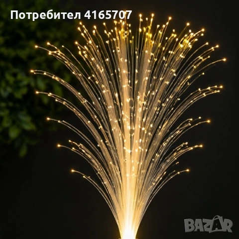 Соларна лампа „Пампаска трева“ 75 см – магически светлинен акцент за всяка градина, снимка 4 - Соларни лампи - 54839294