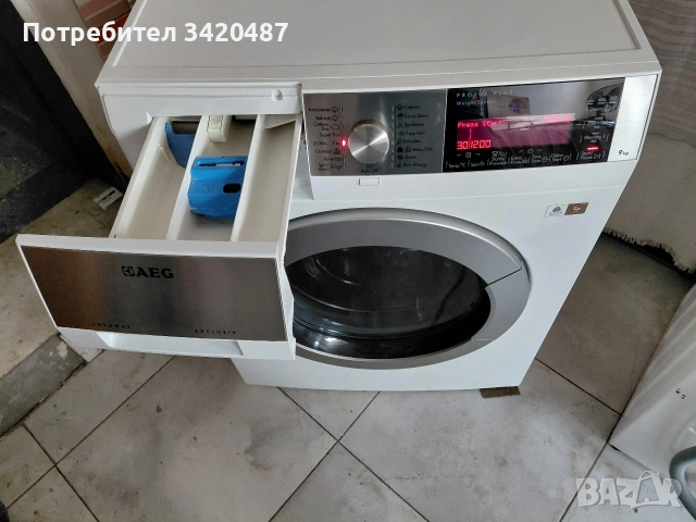 Пералня AEG 9кг 1600об на 6 месеца. , снимка 4 - Перални - 55191387