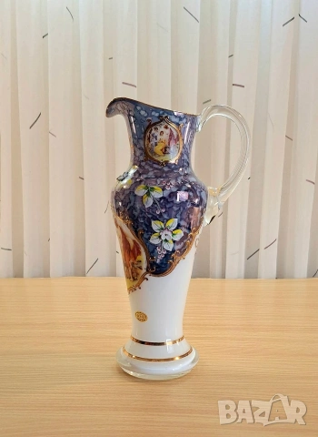 Комплект от графа и 6 чаши Bohemia, снимка 2 - Сервизи - 54386795