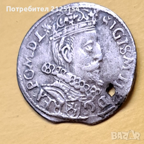 3 гроша 1605,Сигизминд 3 с куриоз., снимка 2 - Нумизматика и бонистика - 49761989