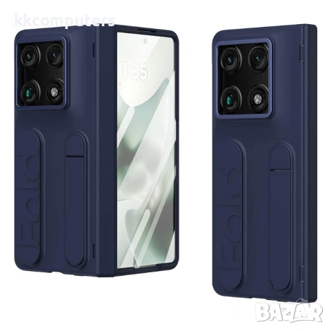 Калъф за Motorola Razr Fold 5G с Визитник, Стойка, Каишка и Протектор – 5 цвята, снимка 4 - Калъфи, кейсове - 54697666
