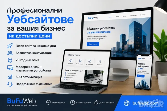 Професионален уебсайт за вашия бизнес – достъпни цени и бърза изработка, снимка 2 - Изработка и миграция на сайт - 55604981