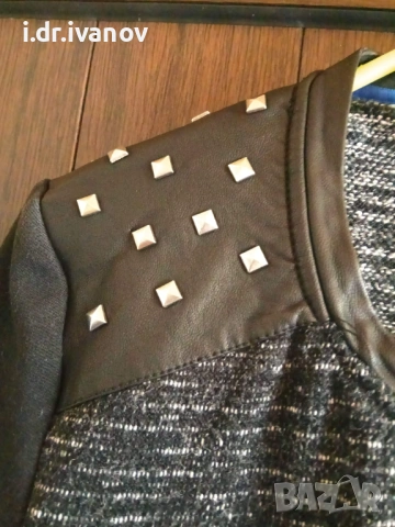 Сако Sensation с кожени елементи, снимка 3 - Сака - 54012014