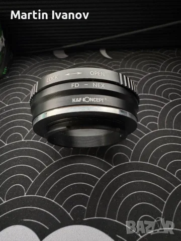 K&F Concept Адаптер Cannon FD - SONY E/FE, снимка 2 - Чанти, стативи, аксесоари - 55365575