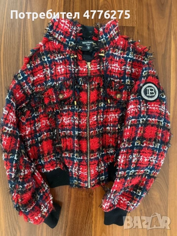 яке с качулка  Балмейн, снимка 4 - Якета - 53960334