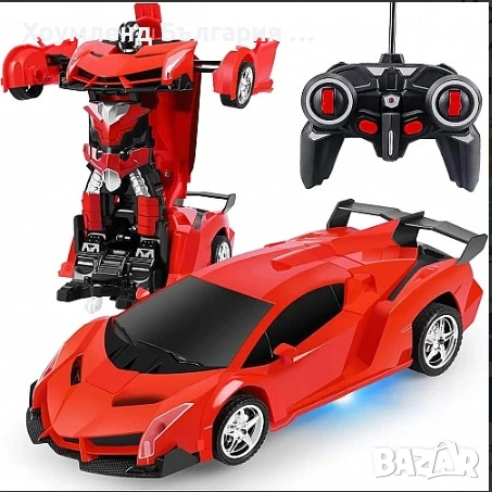Робот трансформер с дистанционно, снимка 6 - Коли, камиони, мотори, писти - 54343651