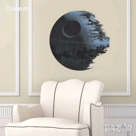 Стикер "Звездата на смъртта" Star Wars, снимка 2 - Други - 54499181