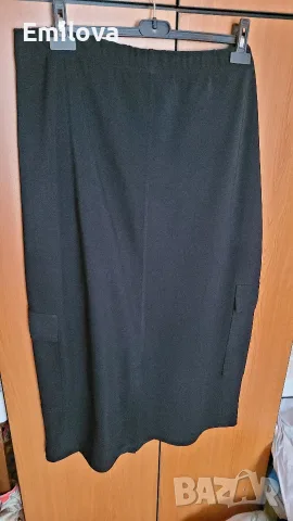 Макси черна пола XL, снимка 2 - Поли - 55536906
