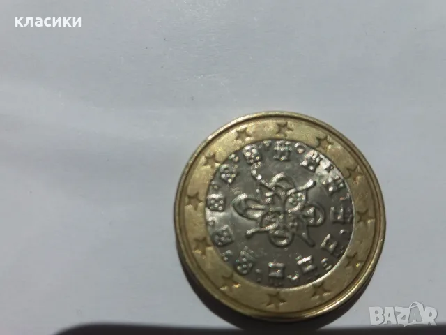 1 евро монета Португалия 2001г.