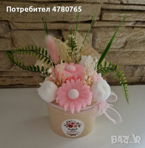 Ароматни сапунени цветя , снимка 6 - Декорация за дома - 54010594