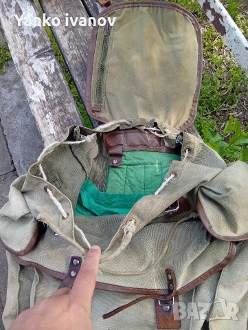 Брезентова раница, снимка 2 - Други ценни предмети - 54302585