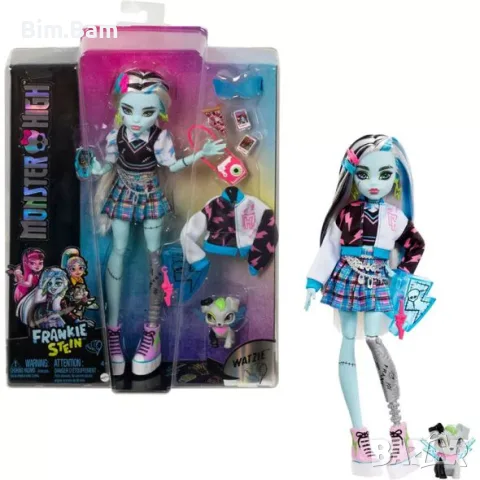 Оригинална кукла Monster High™ Frankie с домашен любимец и аксесоари