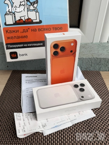 НАЛИЧНИ! 46€/м *iPhone 17 Pro*Silver/Orange/Blue *айфон 17 про 256