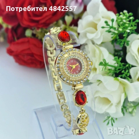 Дамски часовник-гривна Рубинено сърце – време за страст ⌚🔥