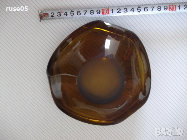 Пепелник стъклен от соца, снимка 5 - Колекции - 54258310