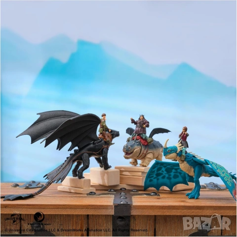 Как да си дресираш дракон: Беззъб и Хълцук/ How to train your dragon, снимка 7 - Фигурки - 54605516